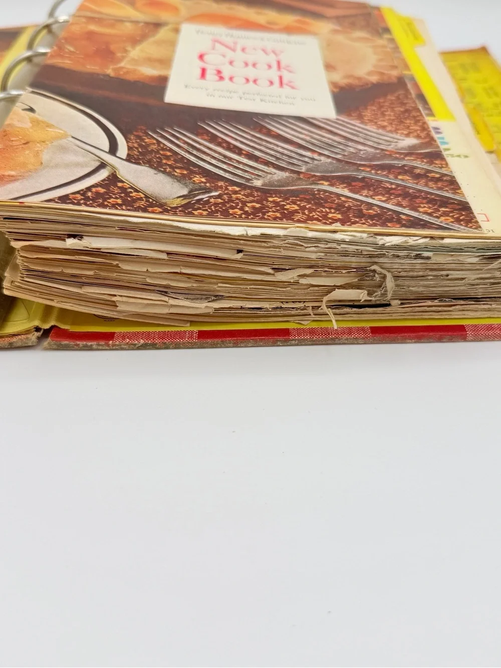 Vintage Better Homes & Gardens Red Plaid Cook Book 1960s Yellow Tabs